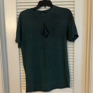 Volcom Men's Dark Green Short Sleeve Tee